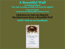 Tablet Screenshot of abeautifulwall.com